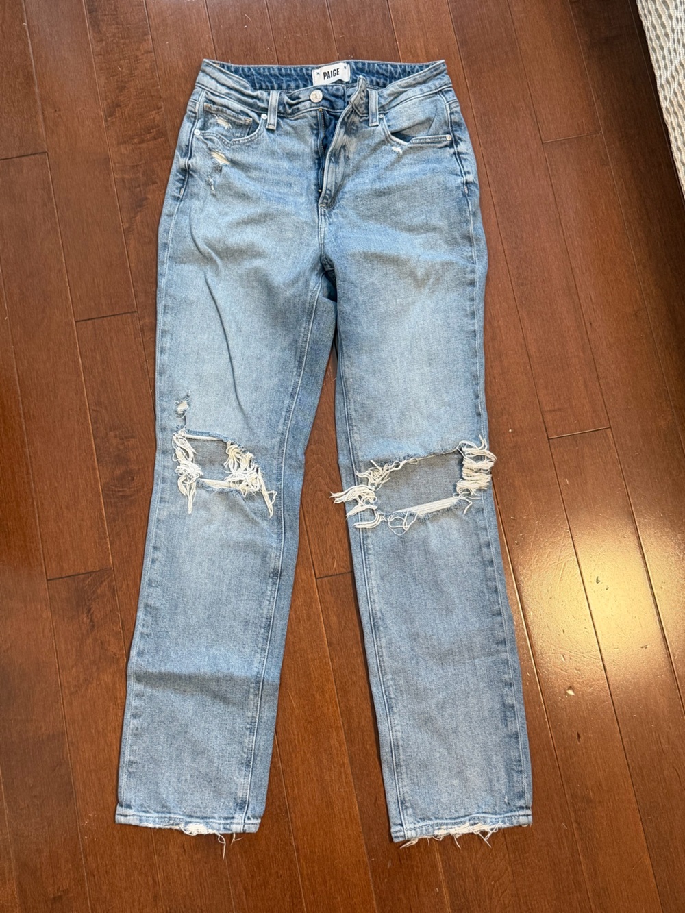 Light Blue Distressed PAIGE Jeans